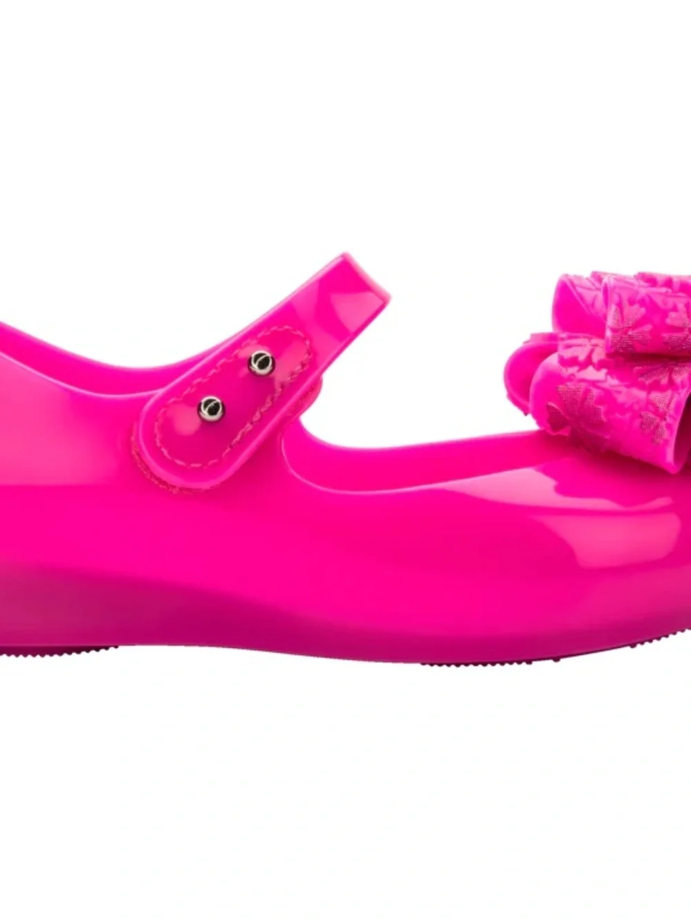 Mini Melissa Ultra Girl size 5 Pink Girls' Jelly Mary Janes with Bow Accent